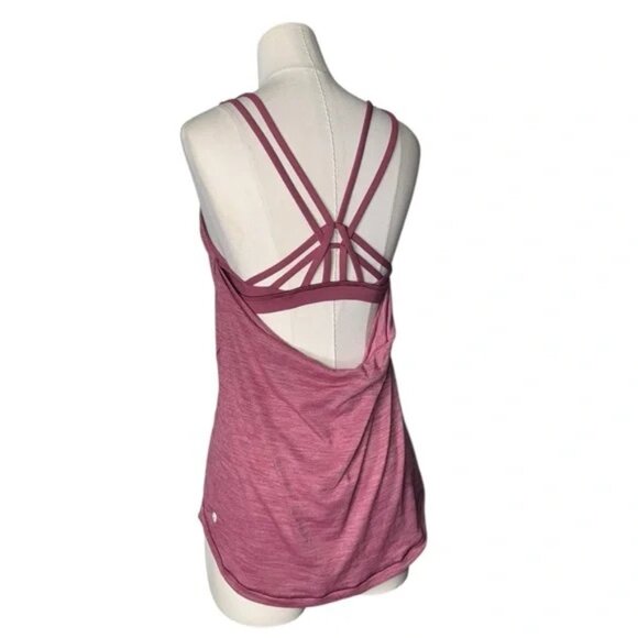 LULULEMON - Moment To Movement 2-In-1 Tank Heathered Cherry Tint / Cherry Tint - Picture 8 of 8